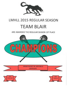 TEAM BLAIR REG SEASON 2015